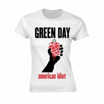 Merch Green Day: T-shirt Dames American Idiot Heart (white)