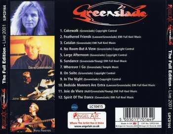 CD Greenslade: The Full Edition - Live 2001