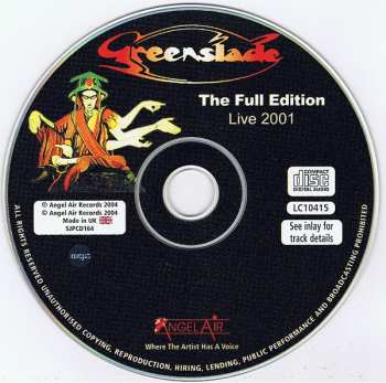 CD Greenslade: The Full Edition - Live 2001