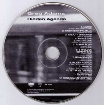 CD Greg Adams: Hidden Agenda