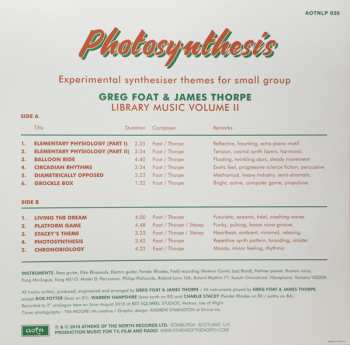 LP Greg Foat: Photosynthesis