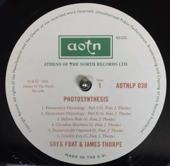 LP Greg Foat: Photosynthesis
