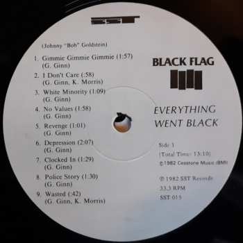 2LP Greg Ginn: Everything Went Black