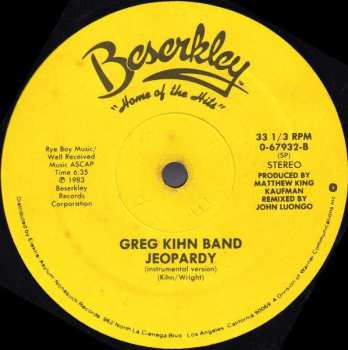 SP Greg Kihn Band: Jeopardy/breakup Song (they Don't Write 'em)