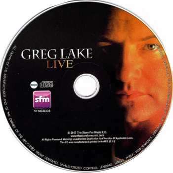 CD Greg Lake: Live