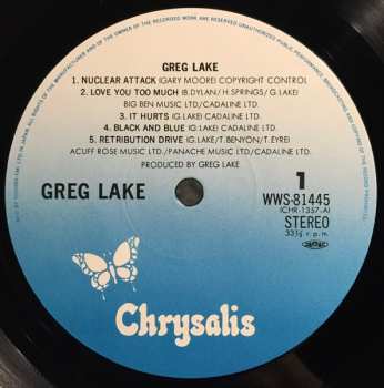 LP Greg Lake: Greg Lake