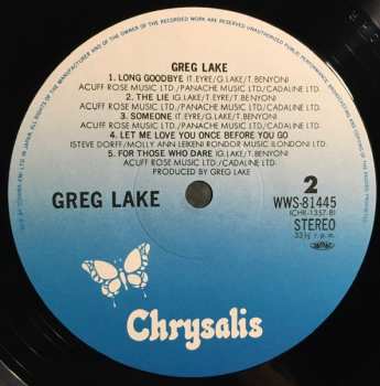 LP Greg Lake: Greg Lake