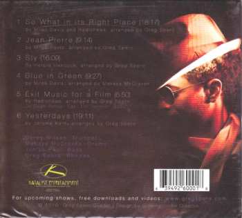 CD Greg Spero Quartet: Radio Over Miles DIGI