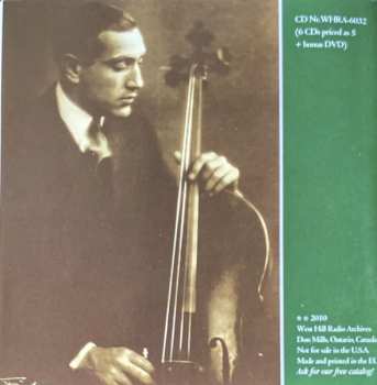 6CD/DVD/Doos Gregor Piatigorsky: The Art Of  (Rare 78s Unissued Studio Recordings, Public Performances And Broadcasts)