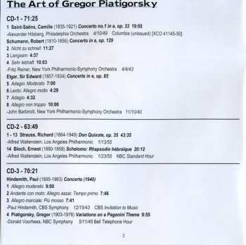 6CD/DVD/Doos Gregor Piatigorsky: The Art Of  (Rare 78s Unissued Studio Recordings, Public Performances And Broadcasts)