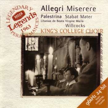CD The King's College Choir Of Cambridge: Miserere / Stabat Mater / Litaniae De Beata Virgine Maria
