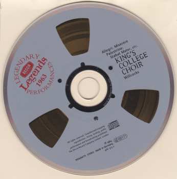 CD The King's College Choir Of Cambridge: Miserere / Stabat Mater / Litaniae De Beata Virgine Maria