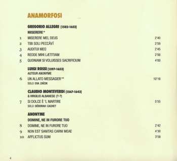 CD Claudio Monteverdi: Anamorfosi