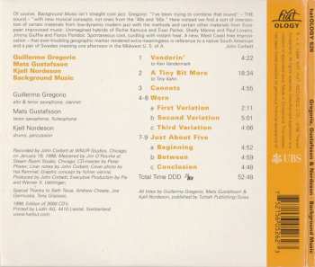 CD Mats Gustafsson: Background Music