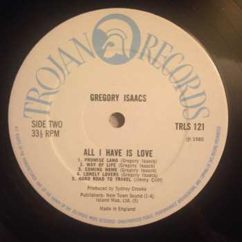 LP Gregory Isaacs: All I Have Is Love