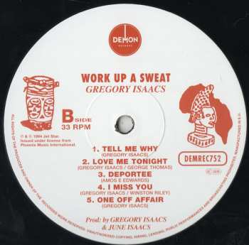 LP Gregory Isaacs: Work Up A Sweat