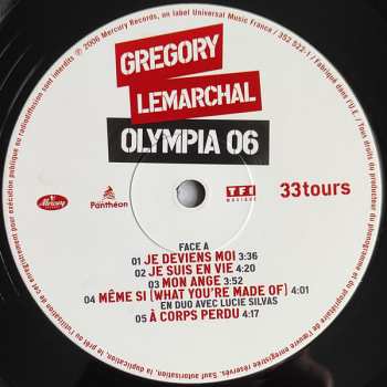 LP Grégory Lemarchal: Olympia 06