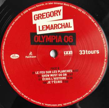 LP Grégory Lemarchal: Olympia 06