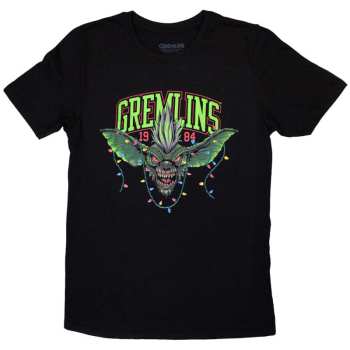 Merch Gremlins: T-shirt Stripe 1984 Xmas Lights