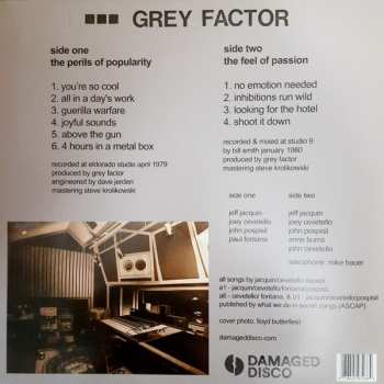 LP Grey Factor: 1979-1980 A.D. (Complete Studio Recordings) CLR | LTD