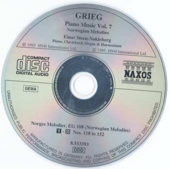 CD Edvard Grieg: Piano Music Vol. 7