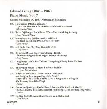 CD Edvard Grieg: Piano Music Vol. 7