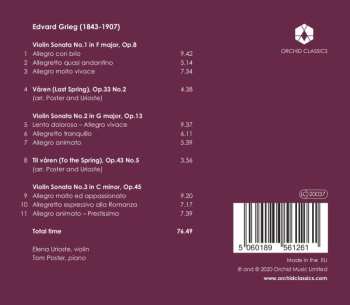 CD Edvard Grieg: To The Spring: The Violin Sonatas