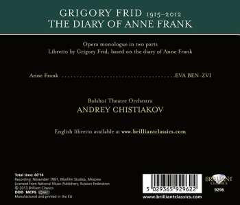 CD Bolshoi Theatre Orchestra: The Diary of Anne Frank