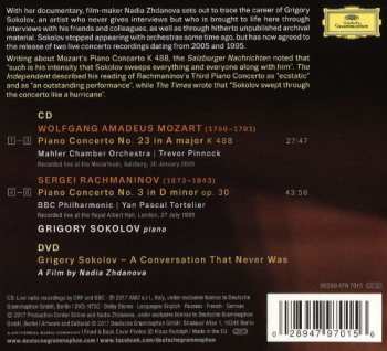 CD/DVD Wolfgang Amadeus Mozart: Concertos & "A Conversation That Never Was" (A Film By Nadia Zhdanova)