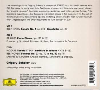 2CD/DVD Ludwig van Beethoven: Grigory Sokolov - Beethoven • Brahms • Mozart
