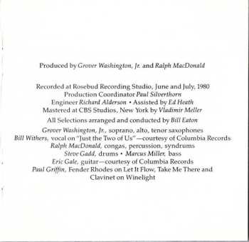 CD Grover Washington, Jr.: Winelight