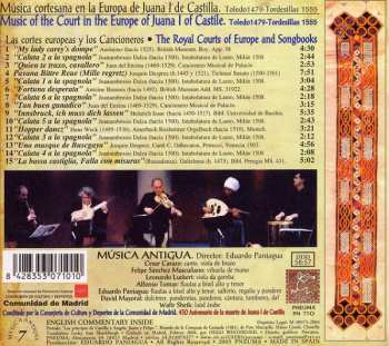 CD Eduardo Paniagua: Música Cortesana En La Europa De Juana I De Castilla