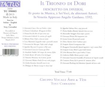 CD Gruppo Vocale Àrsi & Tèsi: Il Trionfo di Dori  (Venezia 1592)