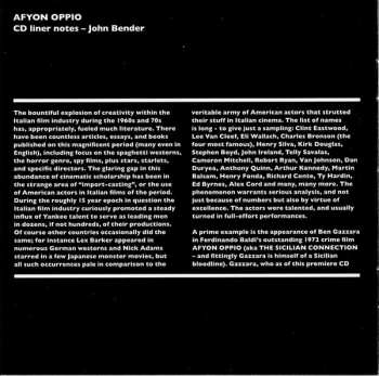 CD Guido And Maurizio De Angelis: Afyon Oppio = The Sicilian Connection (Original Motion Picture Soundtrack)