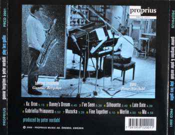 CD Gunnar Bergsten: Gunnar Bergsten & Peter Nordahl Play Lars Gullin