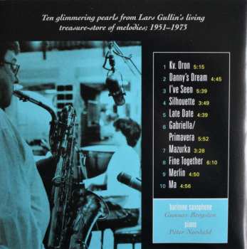 CD Gunnar Bergsten: Gunnar Bergsten & Peter Nordahl Play Lars Gullin