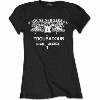 Merch Guns N' Roses: Dames T-shirt Troubadour Flyer 