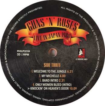 2LP Guns N' Roses: Live In Japan 1988 CLR