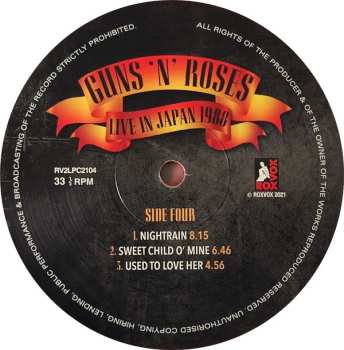 2LP Guns N' Roses: Live In Japan 1988 CLR