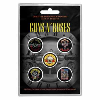 Merch Guns N' Roses: Set Badges Bullet Logo Guns N' Roses 