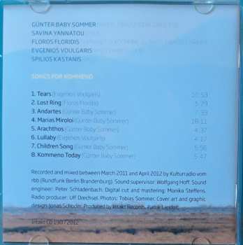 CD Günter Sommer: Songs For Kommeno