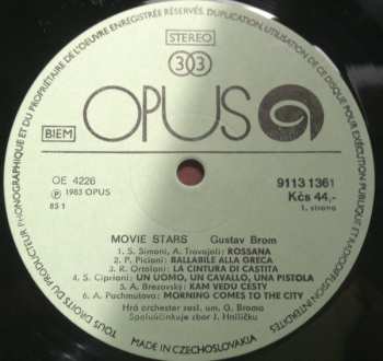 LP Gustav Brom: Movie Stars