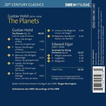 CD Sir Edward Elgar: The Planets; Serenade For Strings
