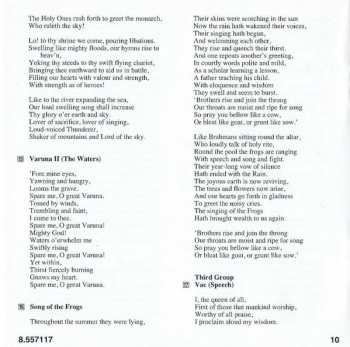 CD Gustav Holst: Vedic Hymns / Four Songs For Voice And Violin / Humbert Wolfe Songs