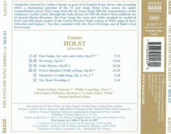 CD Gustav Holst: Vedic Hymns / Four Songs For Voice And Violin / Humbert Wolfe Songs