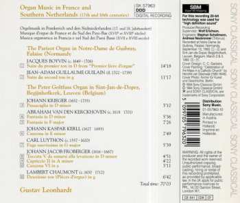 CD Gustav Leonhardt: Organ Music In France & Southern Netherlands