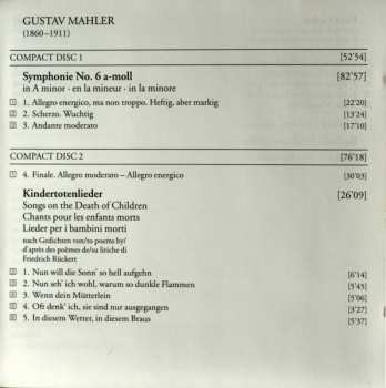 2CD Berliner Philharmoniker: 6. Symphonie · Kindertotenlieder · Rückert-Lieder