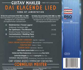 CD Gustav Mahler: Das Klagende Lied