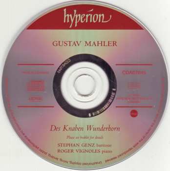 CD Gustav Mahler: Des Knaben Wunderhorn