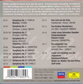 18CD/Doos Gustav Mahler: Gustav Mahler - Complete Edition LTD